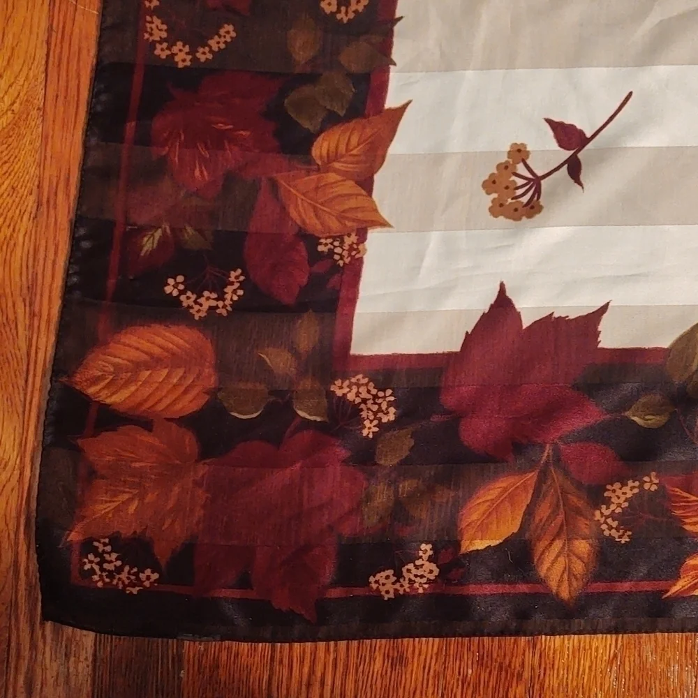 Autumn Leaves Pattern Scarf/ beautiful colors